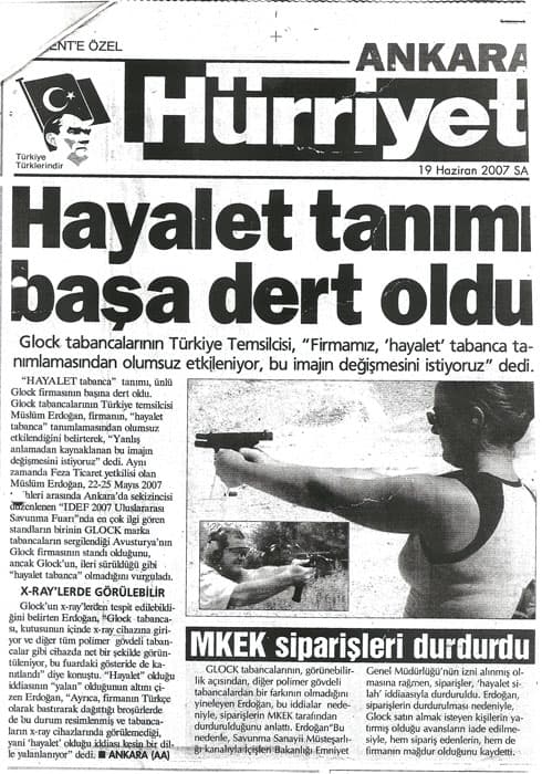 “Hayalet” tanımı, Glock'cuların başına dert oldu.
